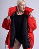 kurtki damskie Kurtka typu bomber oversize red