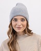 czapki damskie Czapka Gentle Cashmere Szary Melanż