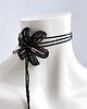 chokery Czarna lilia - naszyjnik choker
