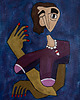 obrazy ORYGINAŁ 40 x 30 cm - Dama 5