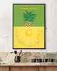 plakaty Ananas - plakat fine art, giclee