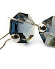 kolczyki swarovski Srebrne kolczyki kryształ Swarovski - Niebo przed burzą