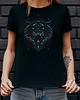 t-shirt damskie Koszulka damska organiczna Etniczny wilk