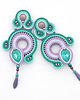 kolczyki soutache Letnie boho kolczyki