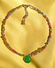 chokery Choker : summer collection : kolorowa muszla, jadeit