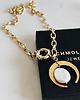 złote naszyjniki Naszyjnik łańcuszek Księżyc