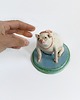 figurki i rzeźby Figurka psa, Pies ceramiczny