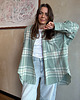 koszule damskie  Koszula Calm oversize mint krata