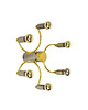 plafony Lampa Leola, lata 70