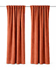 zasłony Welurowa zasłona w kolorze terakota
