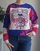 bluza bez kaptura damska Bluza patchwork - Pink Tiger - One of a kind - oversize