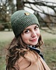 czapki damskie Przejściowa czapka  bawełna merino COSY oliwkowa