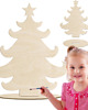 dekoracje świąteczne Drewniana Choinka na Podstawce do Malowania Figurka Dekoracja Świąteczna