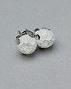 kolczyki z kamieniami Dots - kwarc white /alloys collection/ - sztyfty