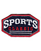 naszywki na ubrania Naszywka naprasowanka SPORTS CLASSIC termoprzylepna haft 7,8x4,7cm