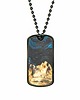 biżuteria męska Nieśmiertelnik Bewood Resin Neptun Czarny