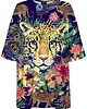 t-shirt damskie DR.CROW T-shirt Damski Oversize Hidden Leopard