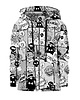 bluzy dla dziewczynki Bluza Zamek Dziewczynka DR.CROW Komiks Black