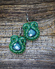 kolczyki soutache Zielone  kolczyki soutache