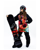 bluza z kapturem damska Damska Bluza Snowboard DR.CROW Fraktal