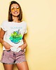 t-shirt damskie Koszulka  oversize z nadrukiem Summer drink