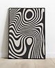 plakaty Abstrakcyjny plakat do salonu, nowoczesny, ciemno-beżowy, zebra.