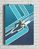 plakaty Retro Alpine Ski - vintage plakat
