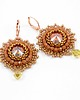 kolczyki swarovski Kolczyki Swarovski Drop of color Caramel