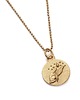 złote naszyjniki Medalik z żywiołem wody ze złoconego srebra 925