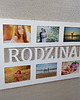ramki na zdjęcia Multirama ramka na zdjęcia z napisem  RODZINA mdf 6 zdjęć
