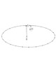 chokery Srebrny choker z kuleczkami