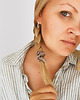gumki do włosów Jedwabna scrunchie gumka frotka wąska micro taupe