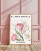 grafiki i ilustracje PLAKAT kwiaty flower market tulipany