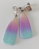 kolczyki z masy plastycznej Pastelowe kolczyki wiszące ombre