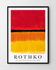 plakaty Plakat Rothko Black Orange Yellow
