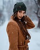 czapki damskie Ana Moroles, Czapka 100% merino, zielona