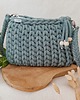 torby na ramię Torebka pleciona z grubego sznurka Pillow Bag  - laurowa