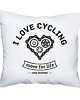 poduszki z napisami Poduszka.  I love cycling