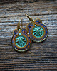 kolczyki soutache Małe kolczyki sutasz z motywem ważki