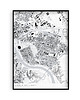plakaty Plakat Mapa Pragi-Południe, dzielnice Warszawy