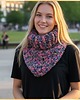 szale damskie Komin Radosny Melanż na szydełku
