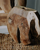 wazony Wazon z litego drewna Teak na suche trawy i kwiaty-23cm