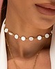 złote naszyjniki Choker Mesmerize Stones