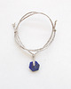 bransoletki z kamieni naturalnych Lapis lazuli i len Bransoletka