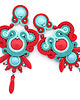 kolczyki soutache Kolorowe boho kolczyki