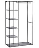 komody Metalowa  garderoba szafa 5 półek wieszak 132cm