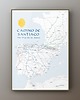 plakaty Plakat Camino de Santiago Droga św. Jakuba mapa szlaków