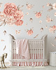 naklejki ścienne do pokoju dziecka PIWONIE, KWIATY PEONY SUNRISE DK115