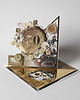 kartki scrapbooking 50 rocznica ślubu, złote gody, kartka 3d