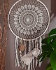 łapacze snów Łapacz snów, dreamcatcher, delikatny, duży, kremowy, beż